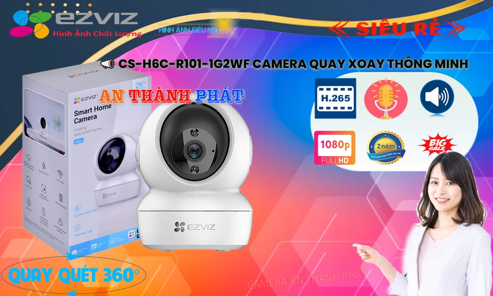CS-H6c-R101-1G2WF Camera  Wifi Ezviz 2MP