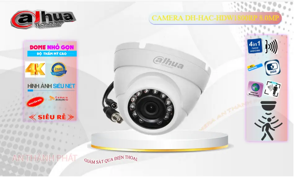 Dahua DH-HAC-HDW1800RP Camera 8MP
