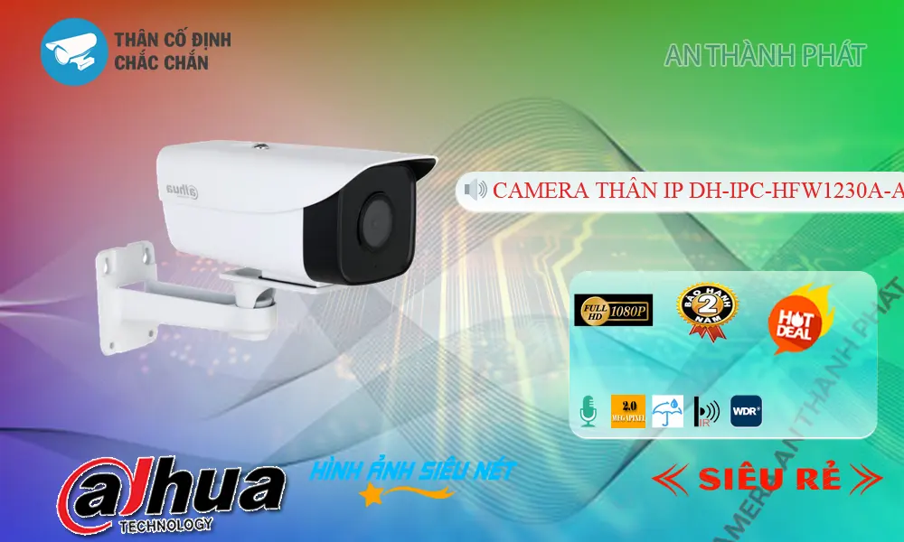 DH-IPC-HFW1230A-A Camera IP POE Ghi Âm Dahua