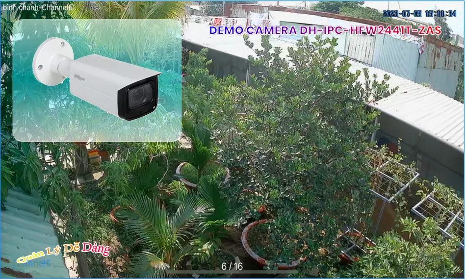 Camera IP POE Ghi Âm 4MP DH-IPC-HFW2441T-ZAS