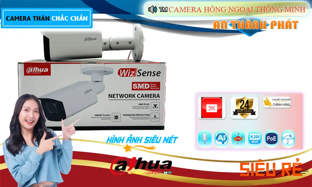 DH-IPC-HFW5541T-ASE Camera IP Ngoài Trời 5MP