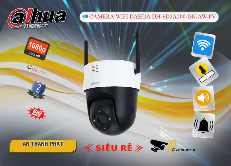 Camera IP Wifi 360 2MP DH-SD2A200-GN-AW-PV