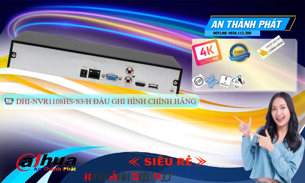 Đầu Ghi IP Dahua DHI-NVR1108HS-S3/H