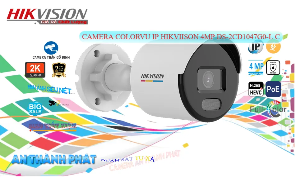 DS-2CD1047G0-LC Camera IP Hikvision 4MP Có Mic