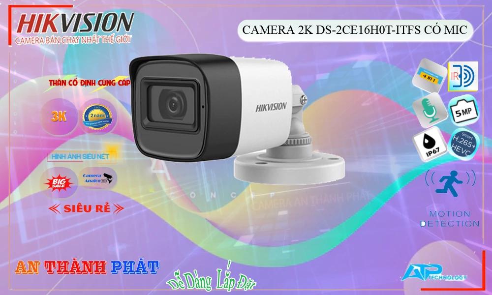 Camera Hikvision 5MP DS-2CE16H0T-ITFS