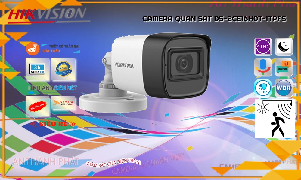 Camera DS-2CE16H0T-ITPFS Hình Ảnh 3K