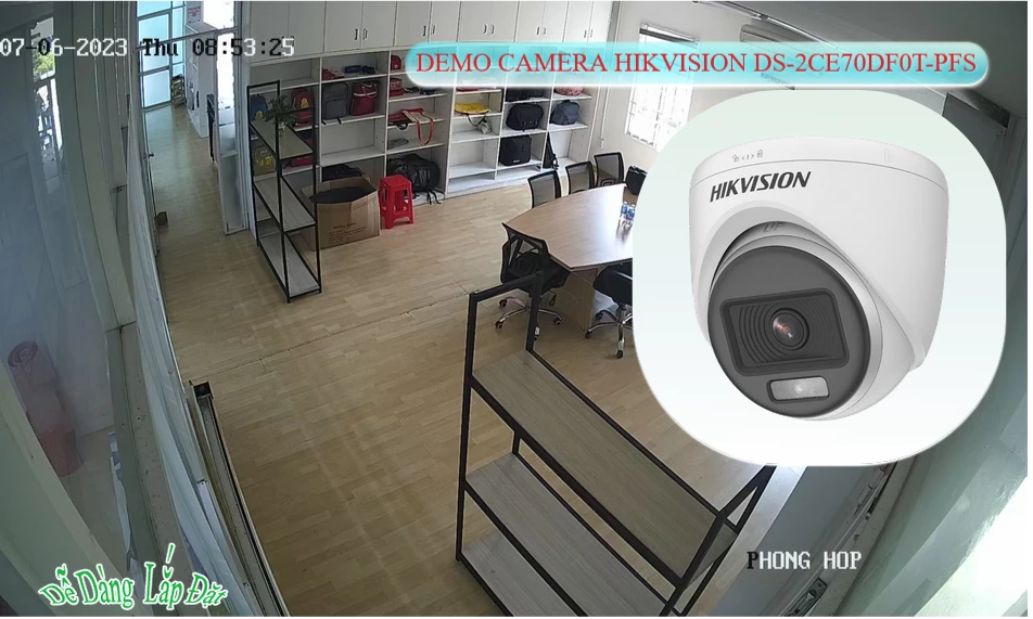 Camera  Hikvision DS-2CE70DF0T-PF Có Màu Ban Đêm