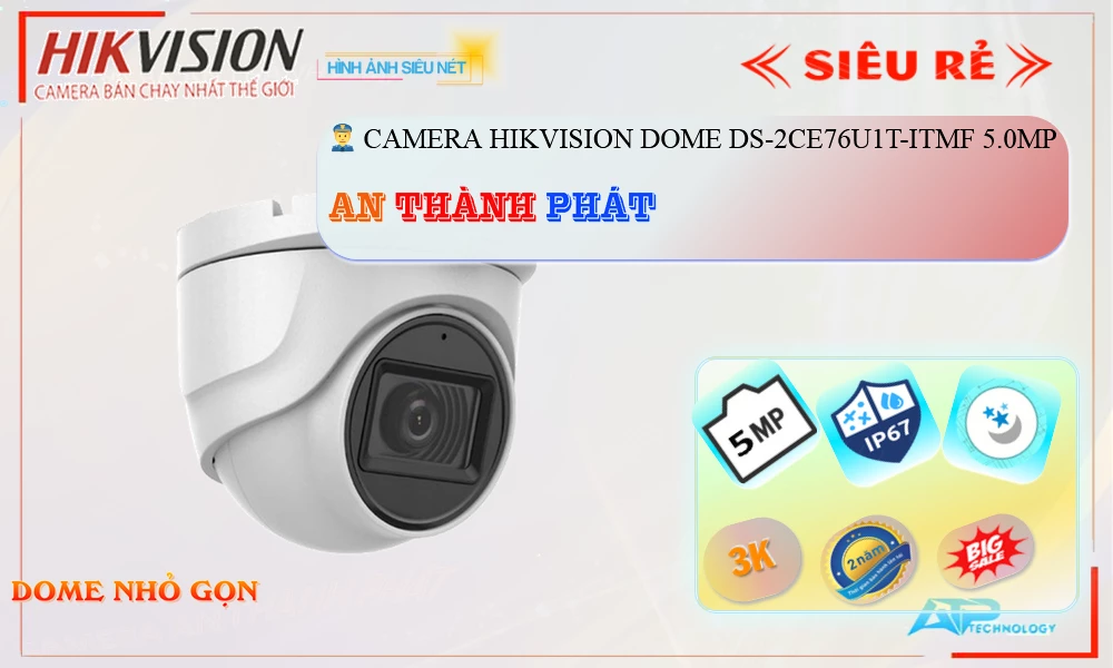 DS-2CE76U1T-ITMF Camera Hikvision 8MP