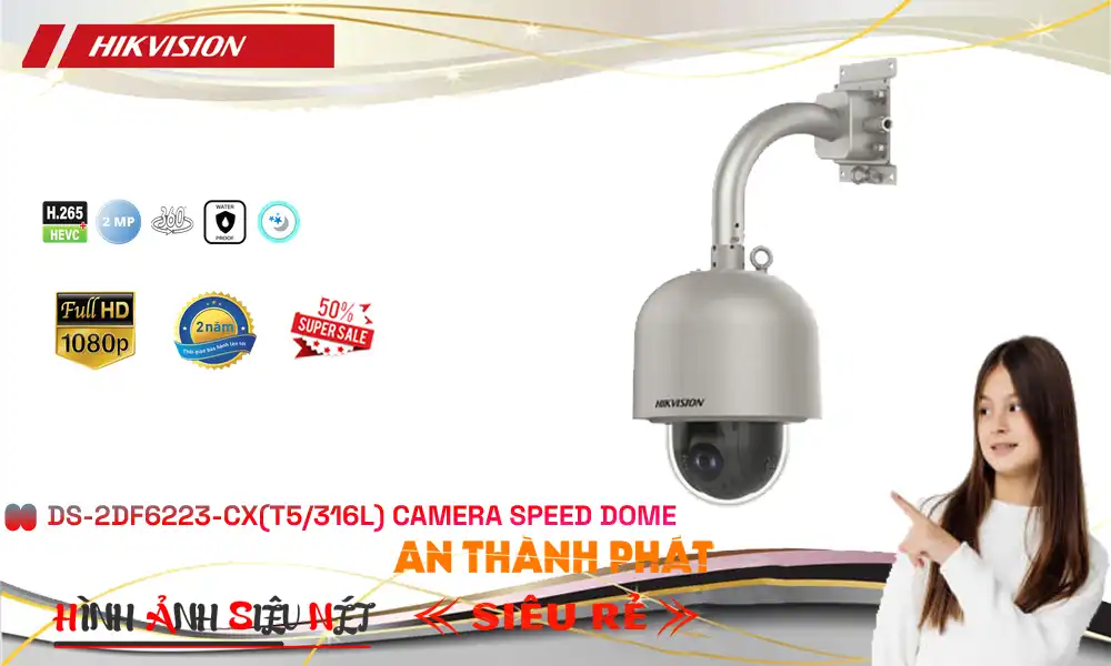 DS-2DF6223-CX(T5/316L) Camera Hikvision Xoay 360