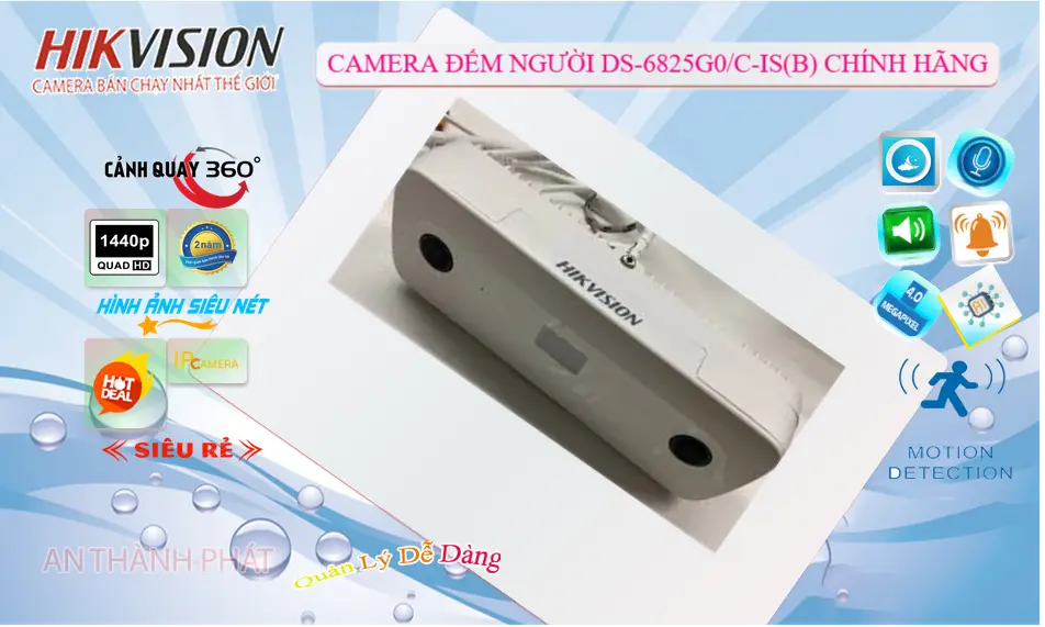 Camera IP Hikvision 4MP Ghi Âm DS-6825G0/C-IS(B)