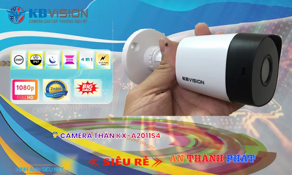 KX-A2011S4-VN Camera Ngoài Trời Full HD 1080P