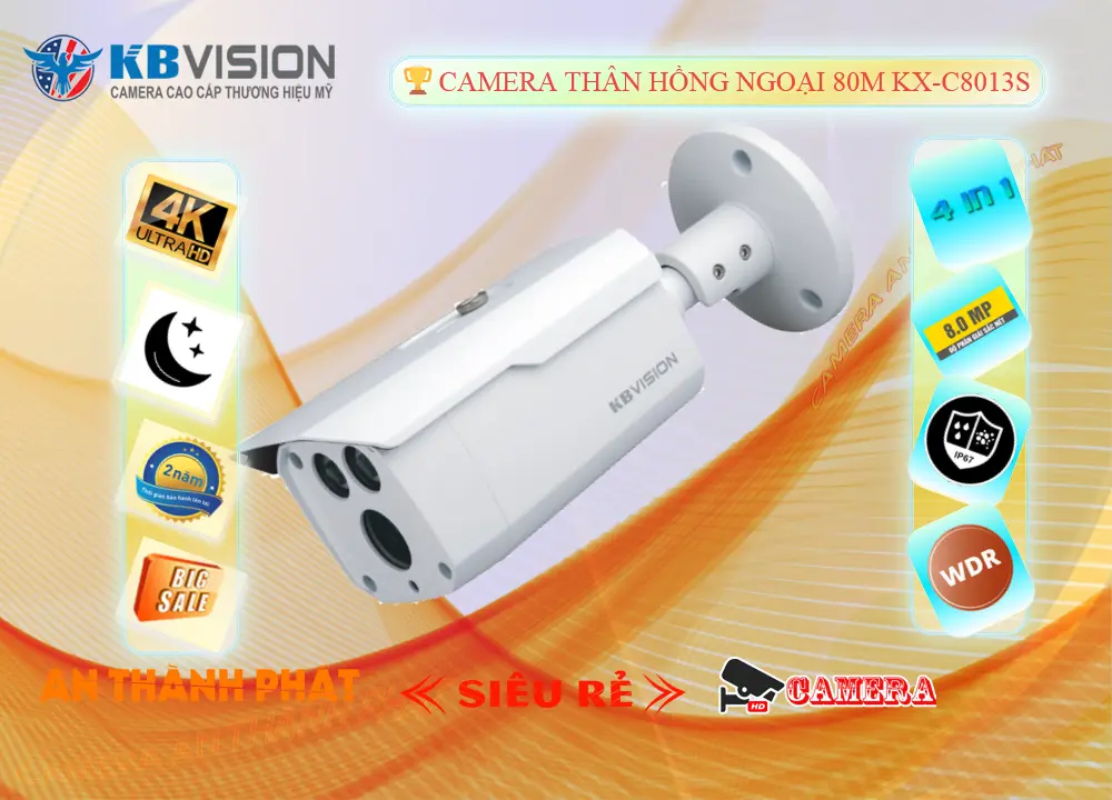 Camera KX-C8013S Ngoài Trời 4K