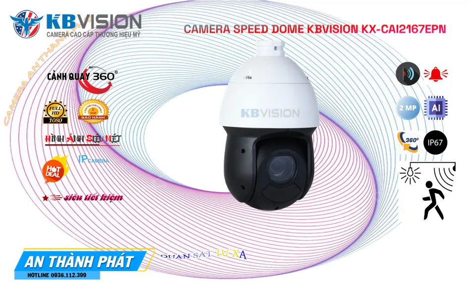 Camera IP Speed Dome KX-CAi2167ePN Zoom Quang 16X