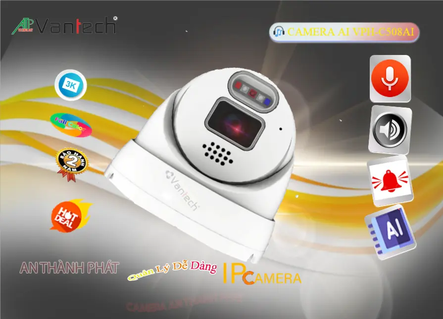 VPH-C508AI Camera IP AI VanTech 5MP
