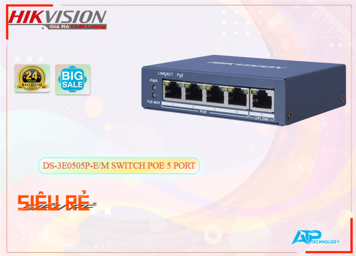 Switch Thiết bị nối mạng DS-3E0505P-E/M Thiết Bị Mạng Switch Thiết bị nối mạng DS-3E0505P-E/M Thiết Bị Mạng