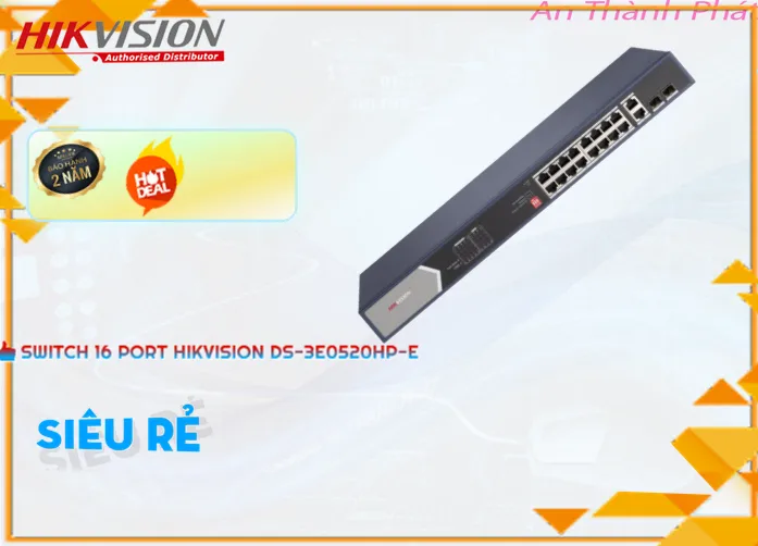 Switch Hikvision 16 cổng DS-3E0520HP-E Switch Hikvision 16 cổng DS-3E0520HP-E