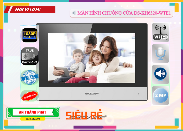 Hikvision  Thiết bị chuôn cửa  DS-KH6320-WTE1