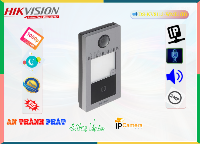 DS-KV8113-WME1(B)  Hikvision  Màn Hình chuôn cửa