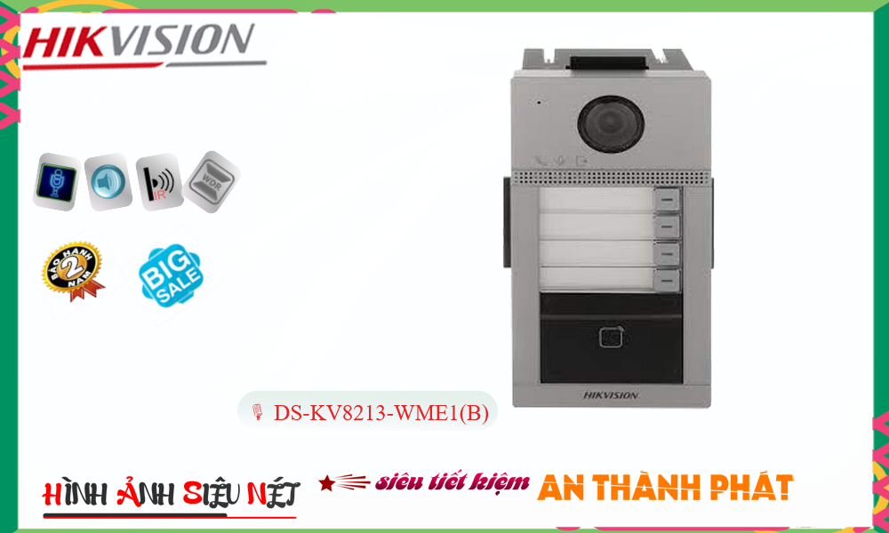 DS-KV8413-WME1(B)  Hikvision  Màn Hình chuôn cửa