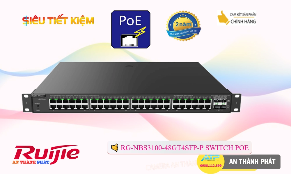 Bộ Quản Lý Mạng RG-NBS3100-48GT4SFP-P Bộ Quản Lý Mạng RG-NBS3100-48GT4SFP-P