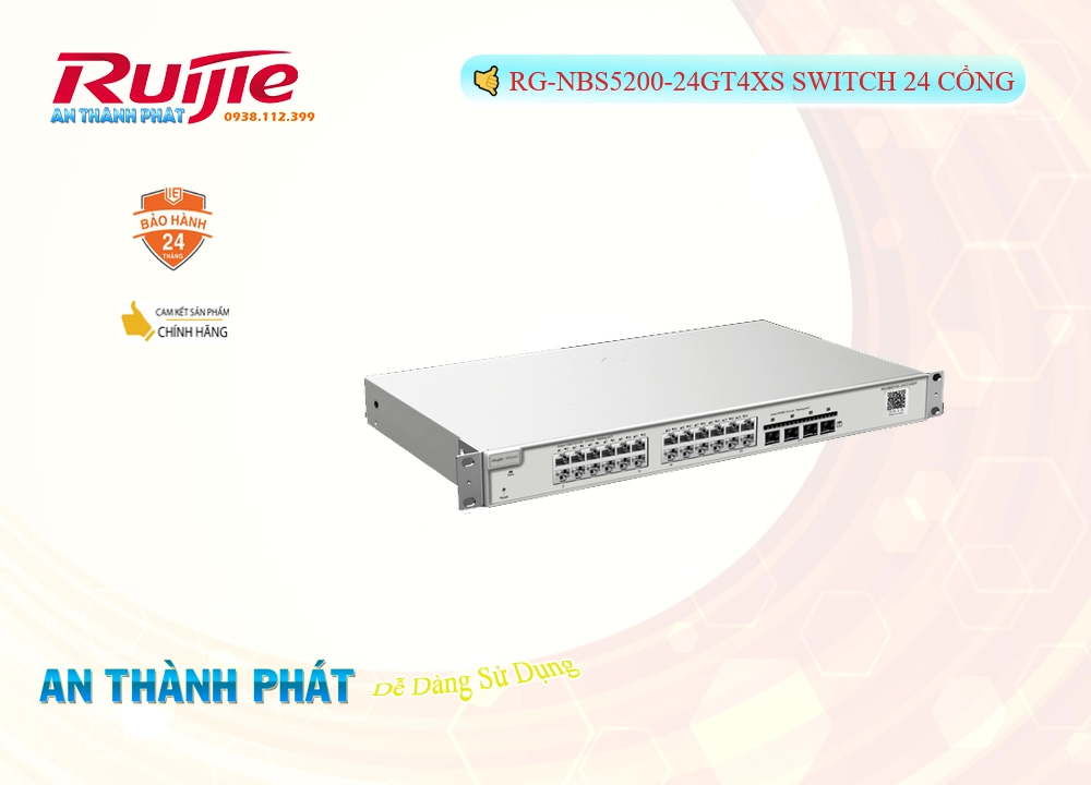 Bộ Quản Lý Mạng  RG-NBS5200-24GT4XS Hãng Ruijie