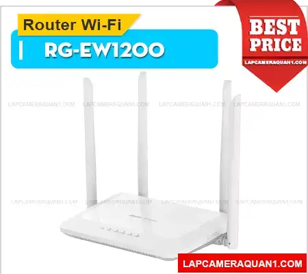 Router wifi không dây băng tần kép RG-EW1200 hỗ trợ tối ưu tốc độ mạng wifi hiệu quả, hỗ trợ cùng lúc nhiều thiết bị