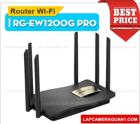  Router wifi RG-EW1200G, phiên bản nâng cấp của dòng EW1200 với tốc độ wifi lên đến 1300Mbps hỗ trợ 2 băng tần lướt mạng thả ga
