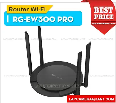 Router wifi giá rẻ Ruijie RG-EW300 cung cấp giải pháp tối ưu mạng wifi tốt nhất, đáp ứng nhu cầu tối thiểu người tiêu dùng.