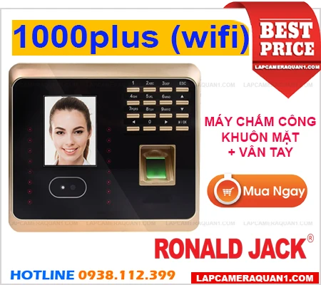 Máy Chấm Công RONALD JACK 1000plus, máy chấm công RONALD JACK 1000plus giá rẻ, RONALD JACK 1000plus, 1000plus, lắp đặt máy chấm công 1000plus chính hãng, dịch vụ lắp đặt máy chấm công 1000plus tận nơi, mua máy chấm công 1000plus giá rẻ,
