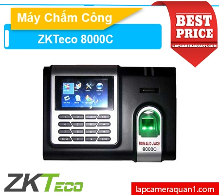 Lắp đặt camera MÁY CHẤM CÔNG VÂN TAY ZKTeco RONALD JACK 8000T