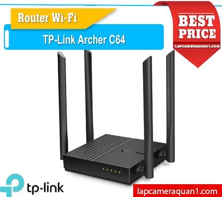 Lắp đặt camera Router TP-Link Archer C64 Không Dây