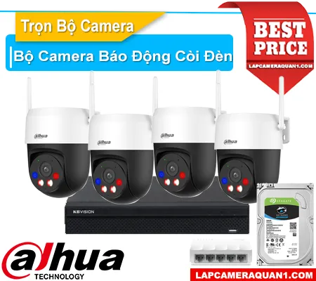 bộ camera báo động còi đèn, camera báo động chống trộm, camera có còi hú báo động, camera có đèn cảnh báo, bộ camera an ninh thông minh, camera phát hiện người và xe, camera báo động qua điện thoại, camera chống trộm ban đêm, lắp đặt camera báo động chuyên nghiệp