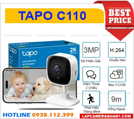 Camera Wifi Không Dây Tapo C110, camera quan sát Tapo C110, Tapo C110, C110, camera không dây Tapo C110, lắp đặt camera Tapo C110, camera Tapo C110 chính hãng, mua camera Tapo C110 giá rẻ, lắp camera Tapo C110, camera cố định Tapo C110,