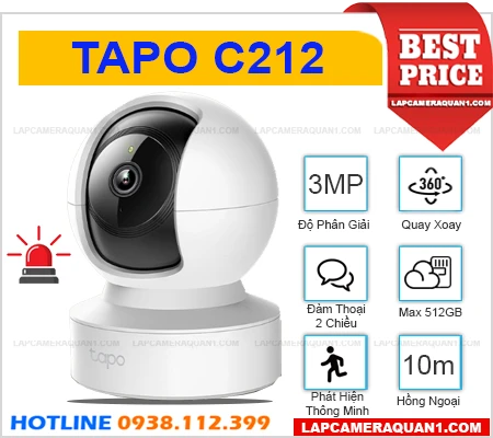 Camera Quay Xoay Không Dây Tapo C212, Tapo C212, C212, camera không dây Tapo C212, lắp đặt camera wifi Tapo C212, camera quan sát Tapo C212, lắp camera Tapo C212 giá rẻ, camera wifi Tapo C212, lắp camera trong nhà Tapo C212, camera chính hãng Tapo C212,