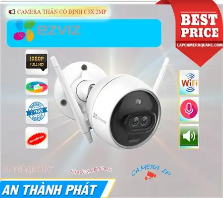 C3X 2MP Camera An Ninh Wifi Ezviz