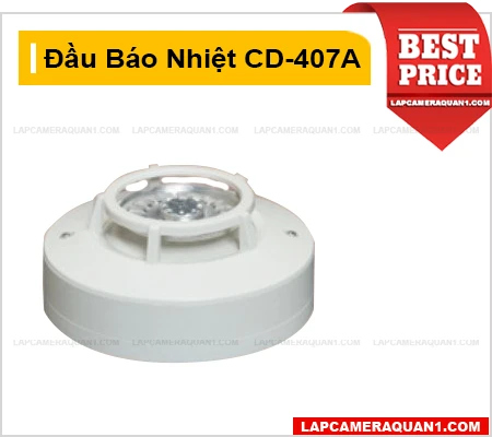 Lắp đặt camera Đầu Báo Nhiệt Chander CD-407A