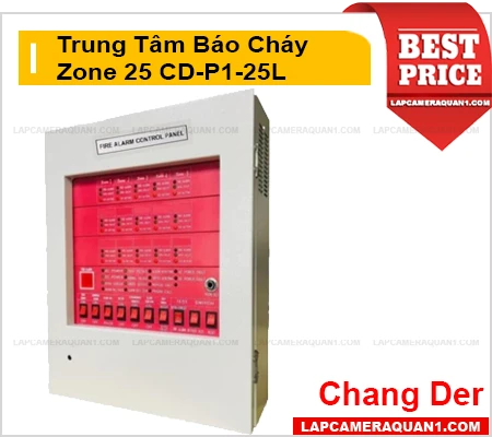 Lắp đặt camera Trung Tâm Báo Cháy 25 Zone Changder CD-P1-25L