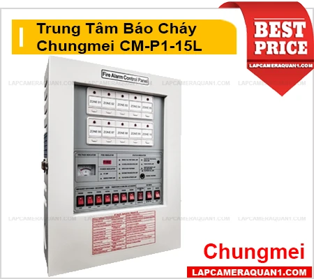 Lắp đặt camera Trung Tâm Báo Cháy 15 Zone Chungmei CM-P1-15L