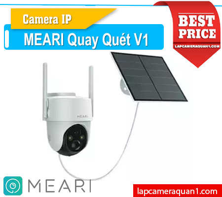 Camera Meari V1, Camera PTZ 4G, Camera 3MP Ngoài Trời, Camera Năng Lượng Mặt Trời, Camera IP Meari, Camera An Ninh 4G, Camera Không Dây Ngoài Trời