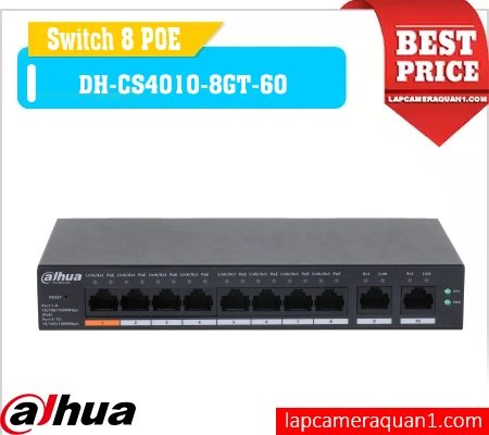 switch poe 8 cổng DH-CS4010-8GT-60, switch dahua DH-CS4010-8GT-60, bộ chia mạng DH-CS4010-8GT-60, switch quản lý cloud DH-CS4010-8GT-60, switch camera DH-CS4010-8GT-60, switch hi-poe DH-CS4010-8GT-60, switch nhỏ gọn DH-CS4010-8GT-60

