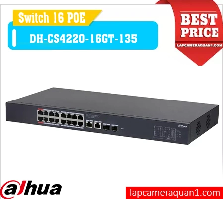 switch poe 16 cổng DH-CS4220-16GT-135, switch dahua DH-CS4220-16GT-135, bộ chia mạng DH-CS4220-16GT-135, switch quản lý cloud DH-CS4220-16GT-135, switch cho camera DH-CS4220-16GT-135, switch hi-poe DH-CS4220-16GT-135, switch dahua cloud DH-CS4220-16GT-135