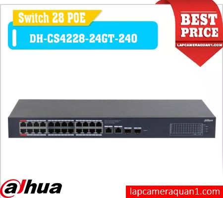 switch poe 24 cổng DH-CS4228-24GT-240, switch dahua DH-CS4228-24GT-240, switch poe cloud DH-CS4228-24GT-240, switch quản lý từ xa DH-CS4228-24GT-240, switch camera DH-CS4228-24GT-240, switch 90w DH-CS4228-24GT-240, switch dahua cho camera DH-CS4228-24GT-240