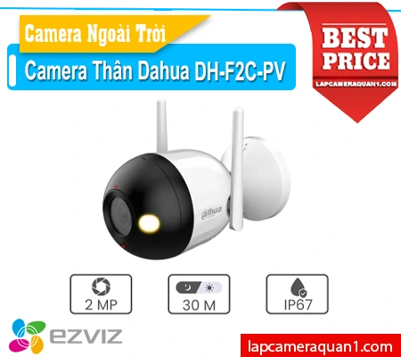 Lắp đặt camera DH-F2C-PV Sắt Nét Dahua ✪