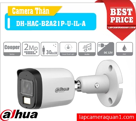 camera có màu ban đêm DH-HAC-B2A21P-U-IL-A, camera dahua DH-HAC-B2A21P-U-IL-A, camera dahua ánh sáng kép DH-HAC-B2A21P-U-IL-A, camera dahua 2mp DH-HAC-B2A21P-U-IL-A, camera ngoài trời DH-HAC-B2A21P-U-IL-A, camera dahua tích hợp mic DH-HAC-B2A21P-U-IL-A, camera thân kim loại DH-HAC-B2A21P-U-IL-A