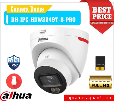 Lắp đặt camera Camera Ngoài Trời Dahua DH-IPC-HDW2249T-S-PRO