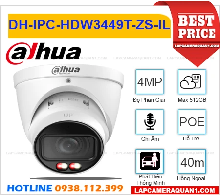 Camera DH-IPC-HDW3449T-ZS-IL Dahua (4MP), camera quan sát DH-IPC-HDW3449T-ZS-IL, camera có màu ban đêm DH-IPC-HDW3449T-ZS-IL, camera giám sát DH-IPC-HDW3449T-ZS-IL, camera ghi âm DH-IPC-HDW3449T-ZS-IL, lắp đặt camera DH-IPC-HDW3449T-ZS-IL, lắp camera DH-IPC-HDW3449T-ZS-IL giá rẻ,