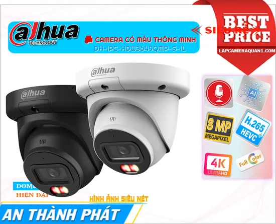DH-IPC-HDW3649QMP-S-IL,Camera DH-IPC-HDW3649QMP-S-IL, DH-IPC-HDW3649QMP-S-IL 8MP, DH-IPC-HDW3649QMP-S-IL Thu âm tốt, DH-IPC-HDW3649QMP-S-IL camera dome,camera chống nước tốt DH-IPC-HDW3649QMP-S-IL, DH-IPC-HDW3649QMP-S-IL IP67, camera dahua giá rẻ, camera dahua chính hãng