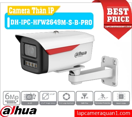 camera ngoài trời DH-IPC-HFW2649M-S-B-PRO, camera có mic DH-IPC-HFW2649M-S-B-PRO, camera hồng ngoại DH-IPC-HFW2649M-S-B-PRO, camera dahua 6mp DH-IPC-HFW2649M-S-B-PRO, camera ban đêm có màu DH-IPC-HFW2649M-S-B-PRO, camera starlight DH-IPC-HFW2649M-S-B-PRO, camera chống nước DH-IPC-HFW2649M-S-B-PRO