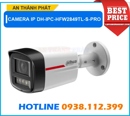 Lắp đặt camera Camera Thân Dahua DH-IPC-HFW2849TL-S-PRO