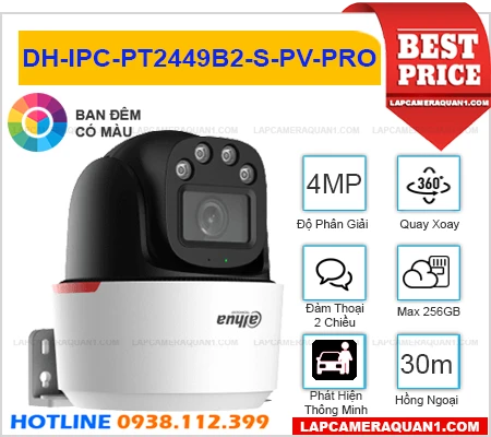 Camera Dahua DH-IPC-PT2449B2-S-PV-PRO (4MP), camera quan sát DH-IPC-PT2449B2-S-PV-PRO, lắp đặt camera DH-IPC-PT2449B2-S-PV-PRO, camera DH-IPC-PT2449B2-S-PV-PRO giá rẻ, lắp camera ngoài trời DH-IPC-PT2449B2-S-PV-PRO, camera DH-IPC-PT2449B2-S-PV-PRO chính hãng, DH-IPC-PT2449B2-S-PV-PRO,